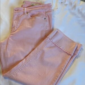 JJill denim’s pretty and pink cropped pants.